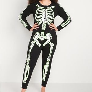 OLD NAVY | skeleton one piece pajamas